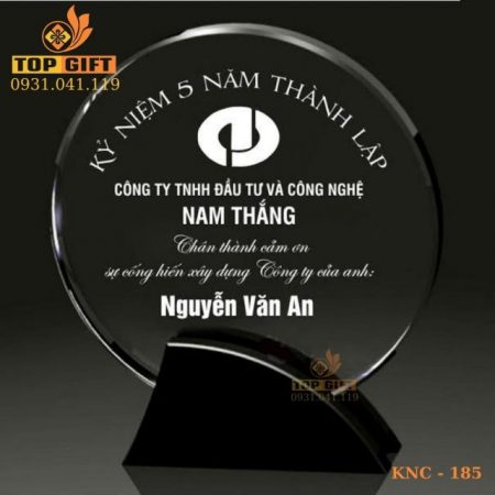 Kỷ Niệm Chương Pha Lê KNC0185