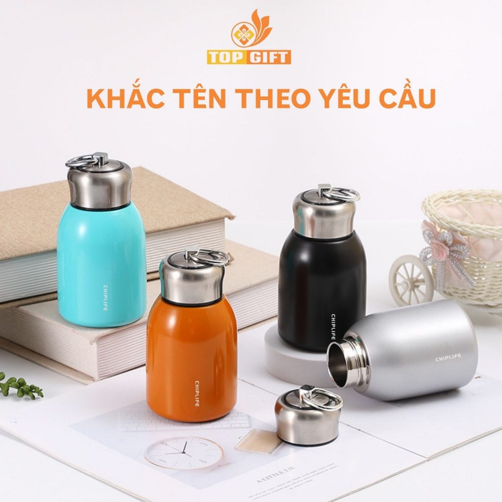 Quà tặng bình giữ nhiệt khắc tên tại TopGifts 